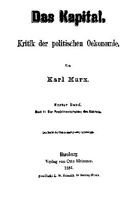 Karl Marx Das Kapital